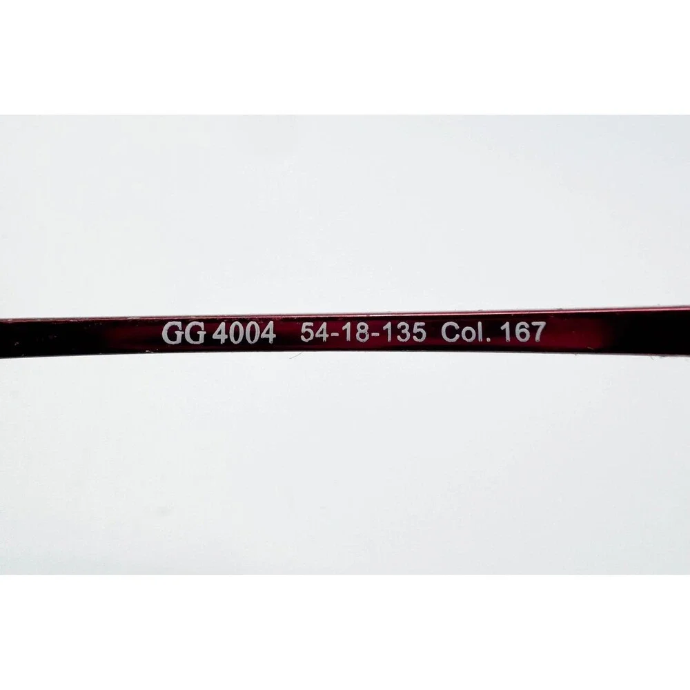 Gloria Vanderbilt Eyeglasses Women Burgundy GG 4004 54-18-135 Col. 167 54mm